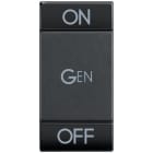 BTICINO - BTIL4911AFN Wippe 'On-Gen-Off' 1-Modulig Anthrazit