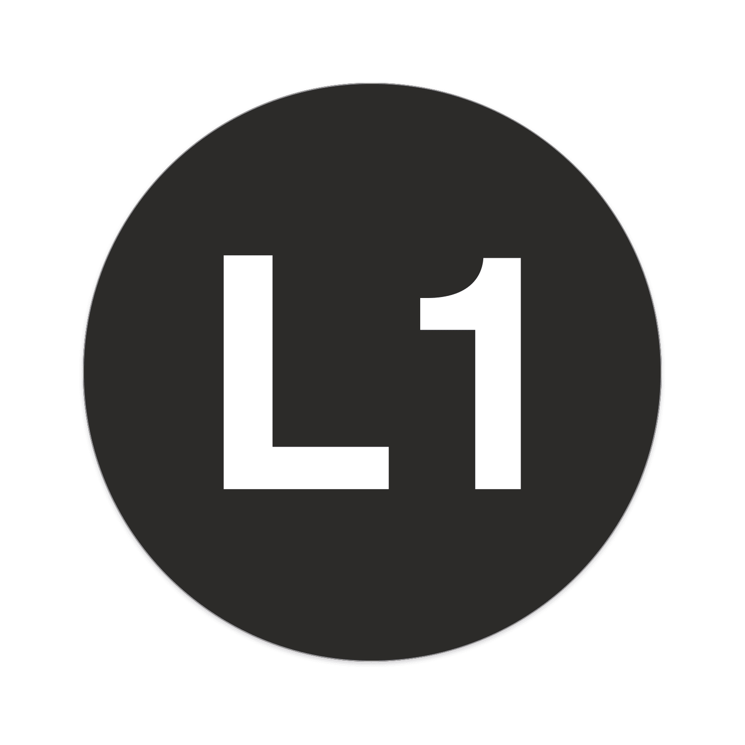 GRAFOPLAST SRL - GRALA20014F1 TONDA L1 W/B VINYL AD D=13 208PZ/FG