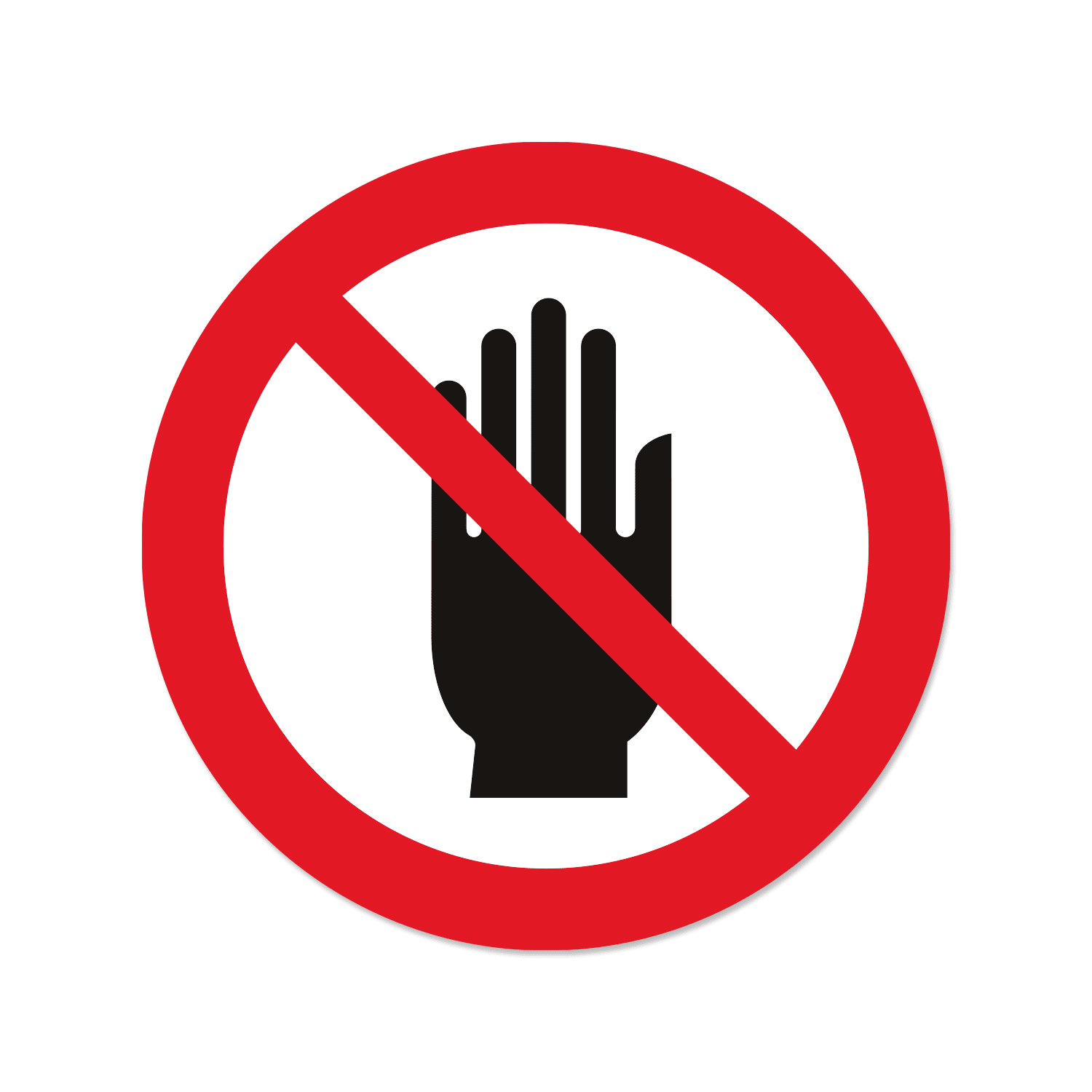 GRAFOPLAST SRL - GRALA36080F1 NON METTERE LE MANI VINYL AD.D39MM 30PZ/