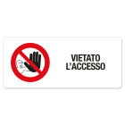 GRAFOPLAST SRL - GRALA46030F1 VIETATO L ACCESSO - Vinyl ad.70x30 18pz/