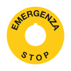 GRAFOPLAST SRL - GRALA50010F1 TONDA EMERGENZA STOP VINYL AD D60 12PZ