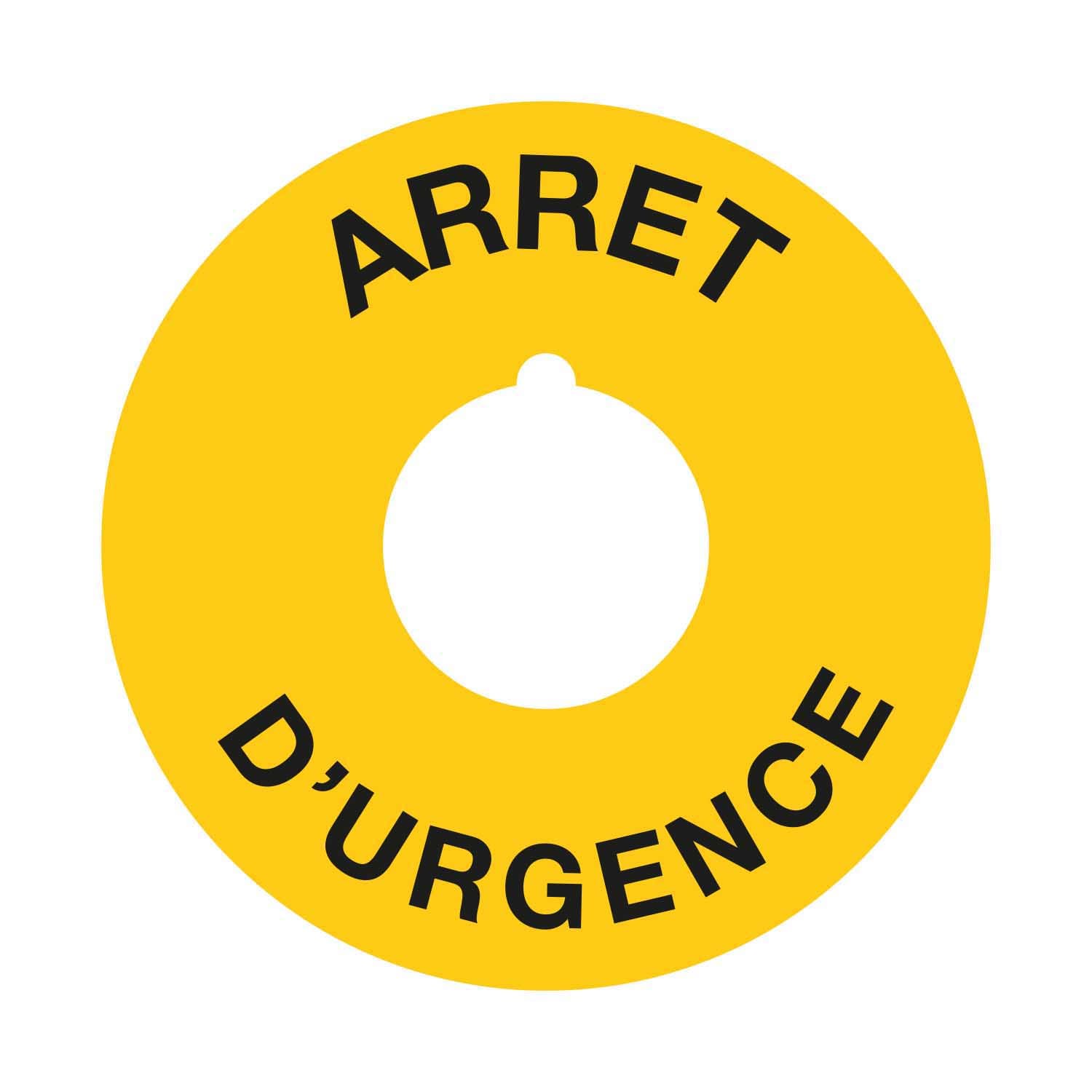 GRAFOPLAST SRL - GRALAX50010F1F TONDA ARRET D URGENCE IN PC D60MM-12PZ