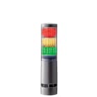 PATLITE EUROPE GMBH - PMHLA6-3DTNUB-RYG Torretta multicolore,argento, 3 moduli, 24VDC, montaggio diretto buzzer