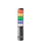 PATLITE EUROPE GMBH - PMHLA6-5DTNUB-RYGBC Torretta multicolore, argento 5 moduli, 24VDC, montaggio diretto, buzzer