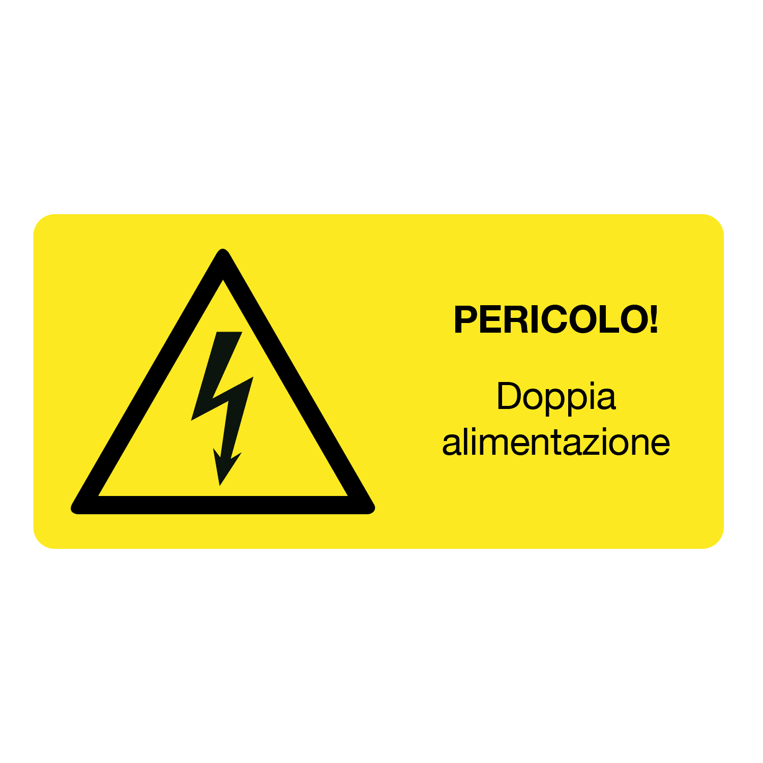 GRAFOPLAST SRL - GRALAX60021F1 PERICOLO DOPPIA IN PC AD. 200X120 2PZ/FG