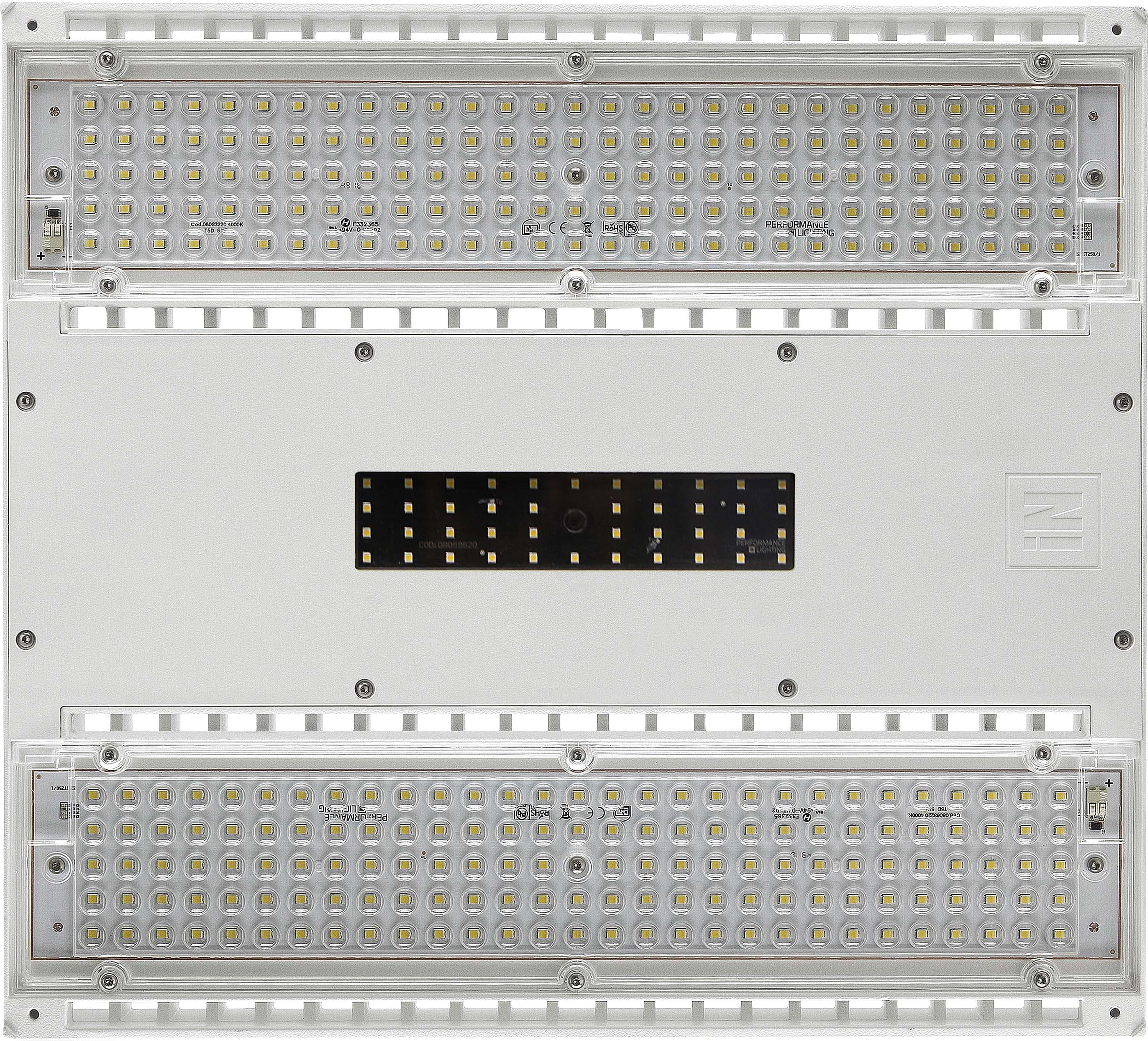 PERFORMANCE IN LIGHT - PRI06274187 LED-Campane industriali 4000K 101W statica Emergenza 3h Ottica simmetrica diffondente