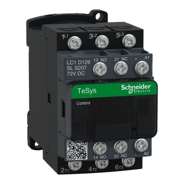 SCHNEIDER ELECTRIC - SNRLC1D126SLS207 Contattore 12A 72VDC LC cap oc