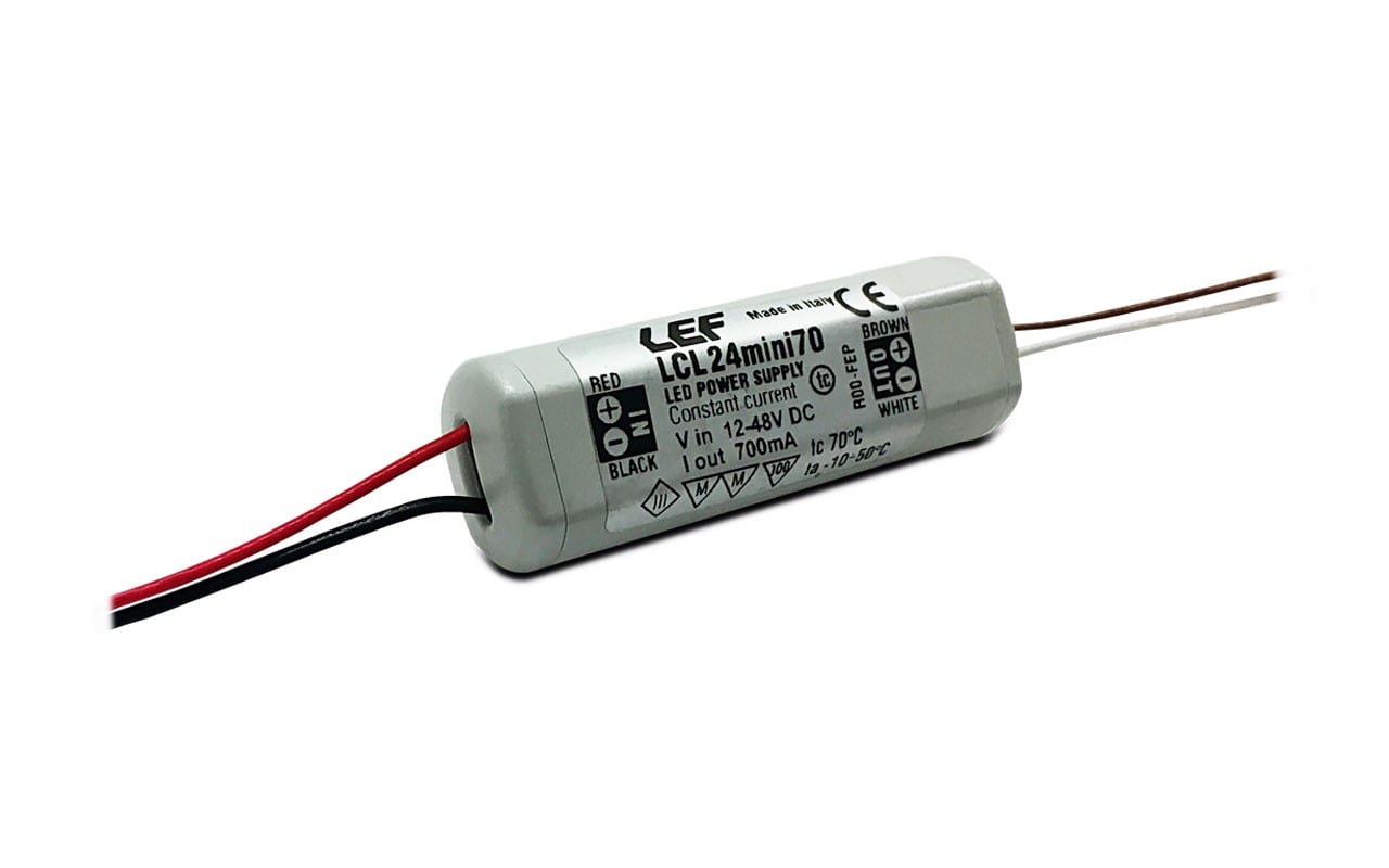 LEF LIGHTING SRL - LEFLCL-24MINI70 CONV. TENSIONE-CORRENTE 700MA 12-24V