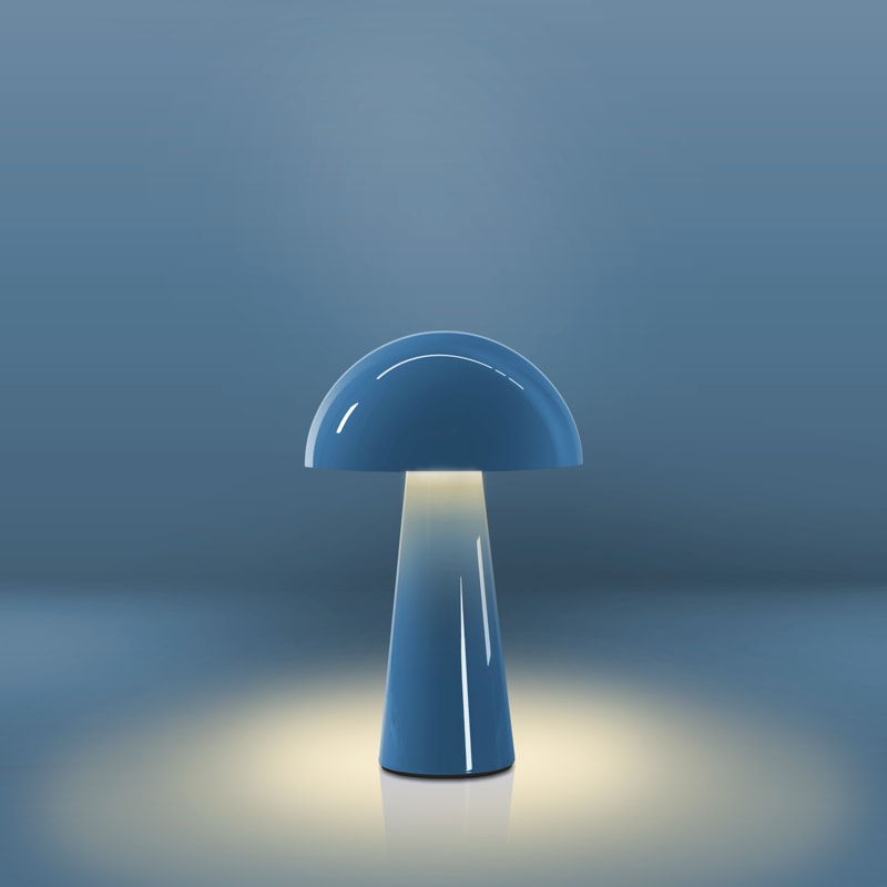 CENTURY ITALIA SRL - CUYCOBLUG-152527 LAMP. DA TAVOLO COCO RICAR. BASE PG BLU