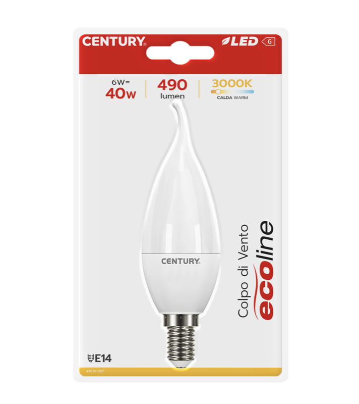 CENTURY ITALIA SRL - CUYELM1C-061430BL LAMP. LED ECOLINE C. VENTO