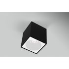CENTURY ITALIA SRL - CUYESQNB96-GU10 PLAFONIERA LED ESSENZA QUBE NERA/BIANCA