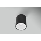 CENTURY ITALIA SRL - CUYESRNB96-GU10 PLAFONIERA LED ESSENZA ROUND NERA/BIANC