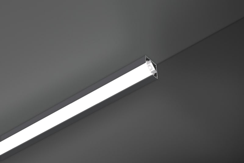 CENTURY ITALIA SRL - CUYKPRAN-1818N PROFILO IN ALLUMINIO - ANGOLARE - NERO