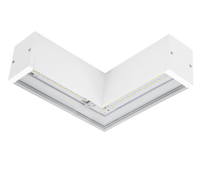 CENTURY ITALIA SRL - CUYPRIS-LSXBI PLAF. LINEARE PRISMA CONN. L SX BIANCA