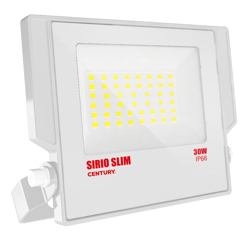 CENTURY ITALIA SRL - CUYSRSB-309540 PROIETTORE LED SIRIO SLIM BIANCO