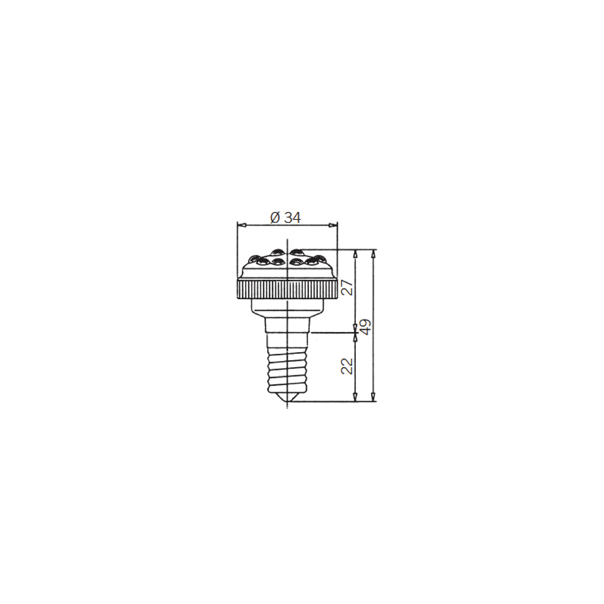 SIRENA - SIR28566 LD 145 F EXL E14 V110 AC6