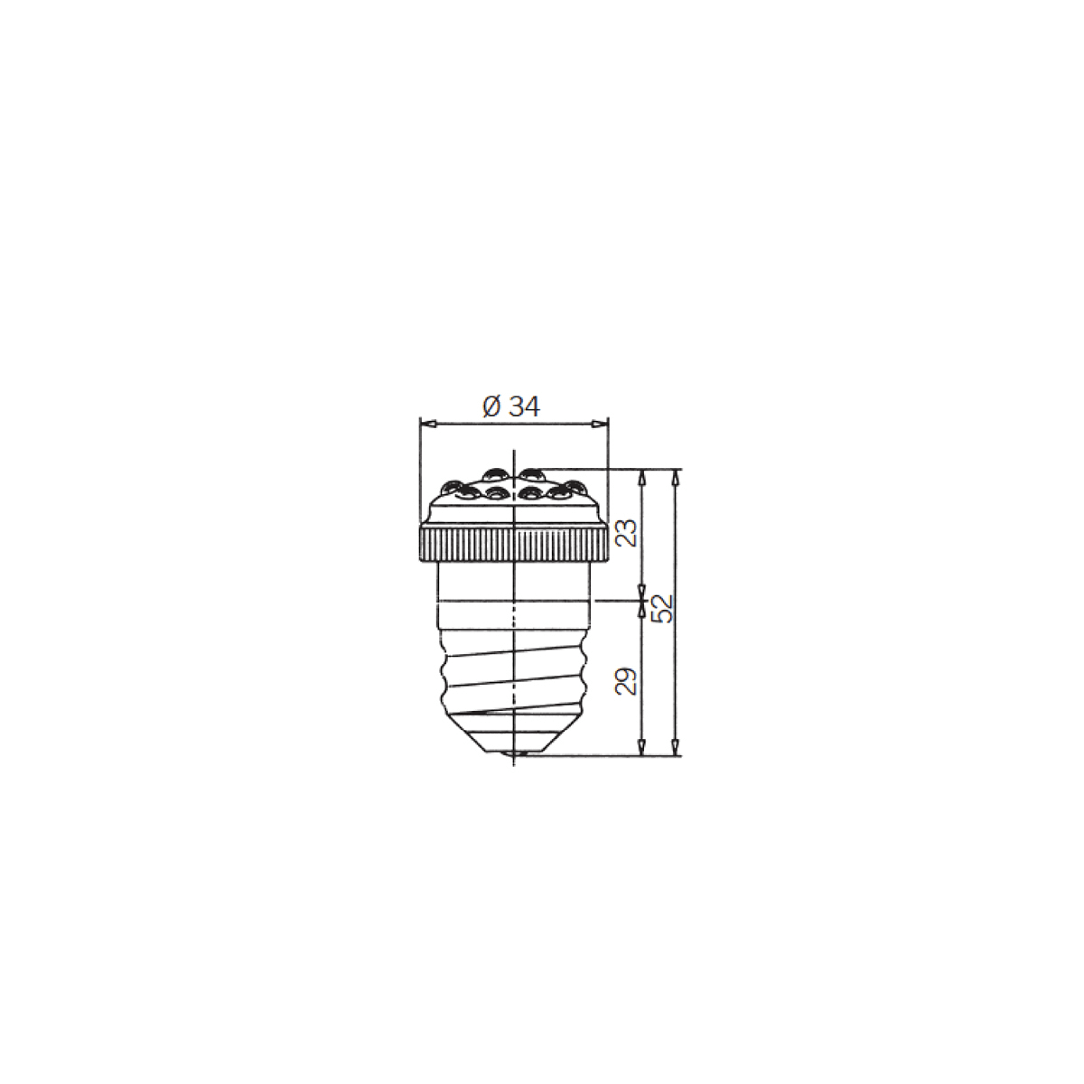 SIRENA - SIR27955 LD 145 F EXL E27 V24 DCAC5