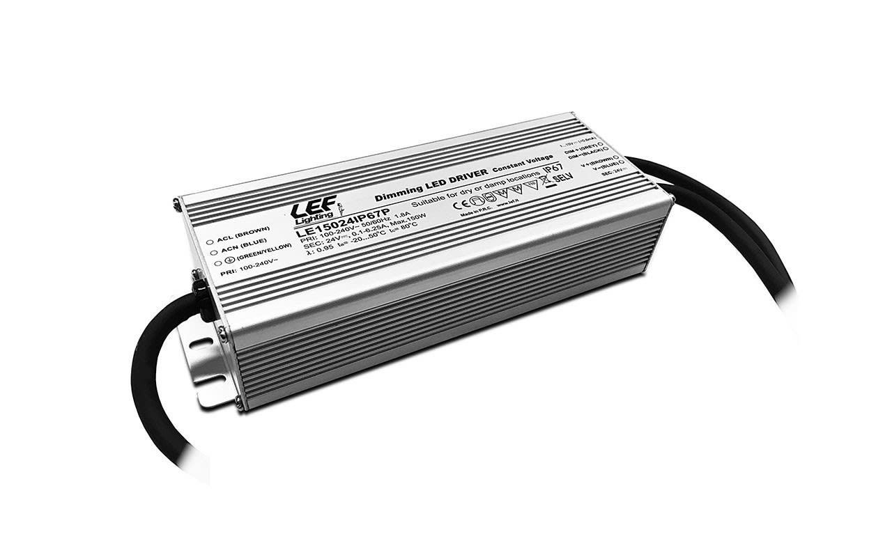 LEF LIGHTING SRL - LEFLE15024IP67P ALIM.LED 150W CV 24VDC IP67 DIM 1-10V