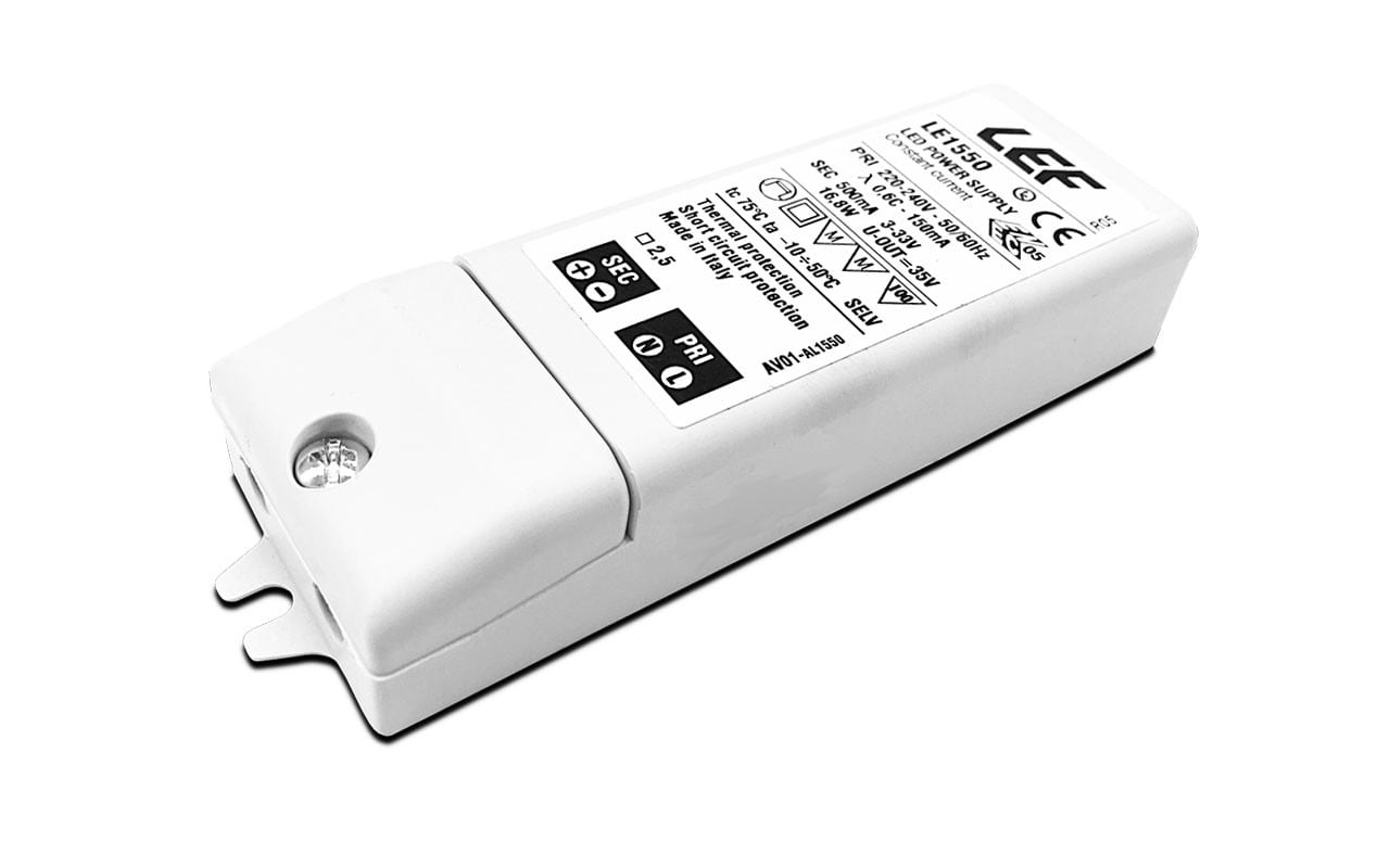 LEF LIGHTING SRL - LEFLE1550 ALIM. LED CORR.COSTANTE 500MA 16,8W IP20