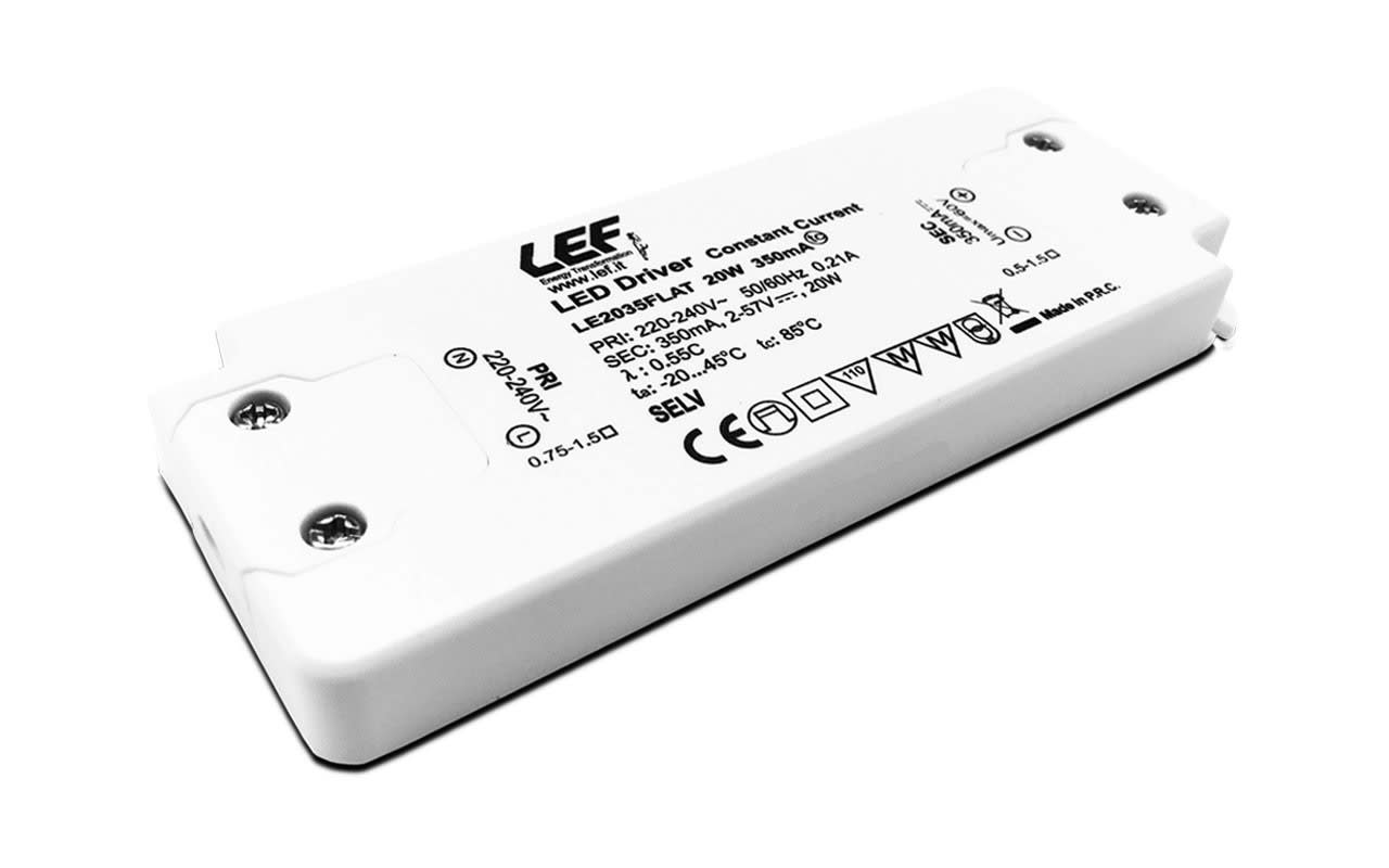 LEF LIGHTING SRL - LEFLE2035FLAT ALIM.LED 20W 350MA 2-57VDC FLAT