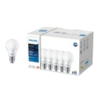 SIGNIFY ITALY SPA - PHL60827PACK LEDBULB ND 8-60W A60 E27 827 6CT