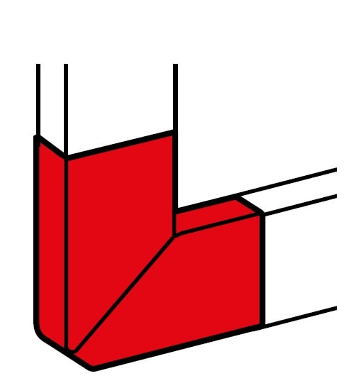 LEGRAND - LEG011244 DLP- ANGOLO PIANO PER CANALE 105X65 ALU