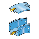 LEGRAND - LEG31ALC100G P31-CURVA PIANA 30? 100X75 GP