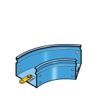 LEGRAND - LEG31BJB050Z P31-CURVA PIANA 45? BASE 50X50 Z