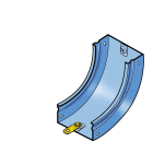 LEGRAND - LEG31BMB050Z P31-CURVA IN SALITA 90? BASE 50X50 Z