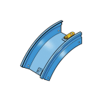 LEGRAND - LEG31BRB050Z P31-CURVA IN DISCESA 30? BASE 50X50 Z