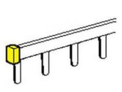 LEGRAND - LEG404991 Endkappe fur Stift- und Gabelkammschiene
