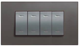 LEGRAND - LEG682631 VELA QUADRA-PLACCA ANTRACITE 4 MODULI