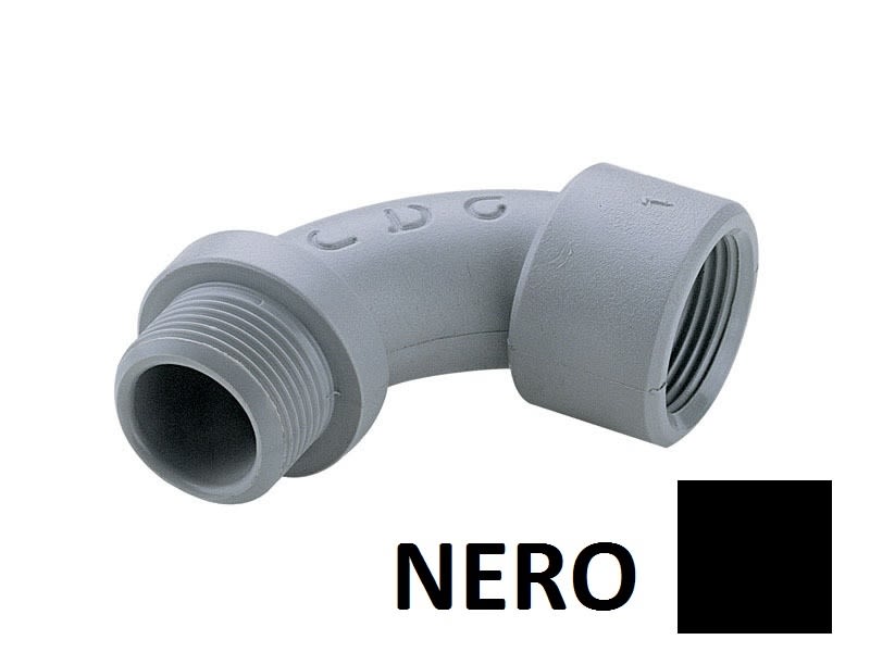 LEGRAND - LEG86384 CURVA 90? NYLON-MASCHIO FEMMINA M25 NERA