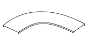 LEGRAND - LEGC362513 GLO4-COP. CURVA PIANA 90 R450 L300ZC