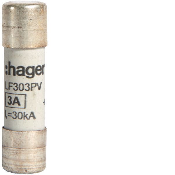 HAGER - HAGLF303PV FUSIBILE FOTOVOLTAICO 10.3X38 3A 1000V D