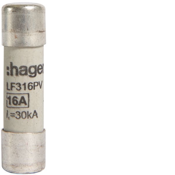 HAGER - HAGLF316PV Sicherung fur PV 10x38 mm 1000V DC 16A