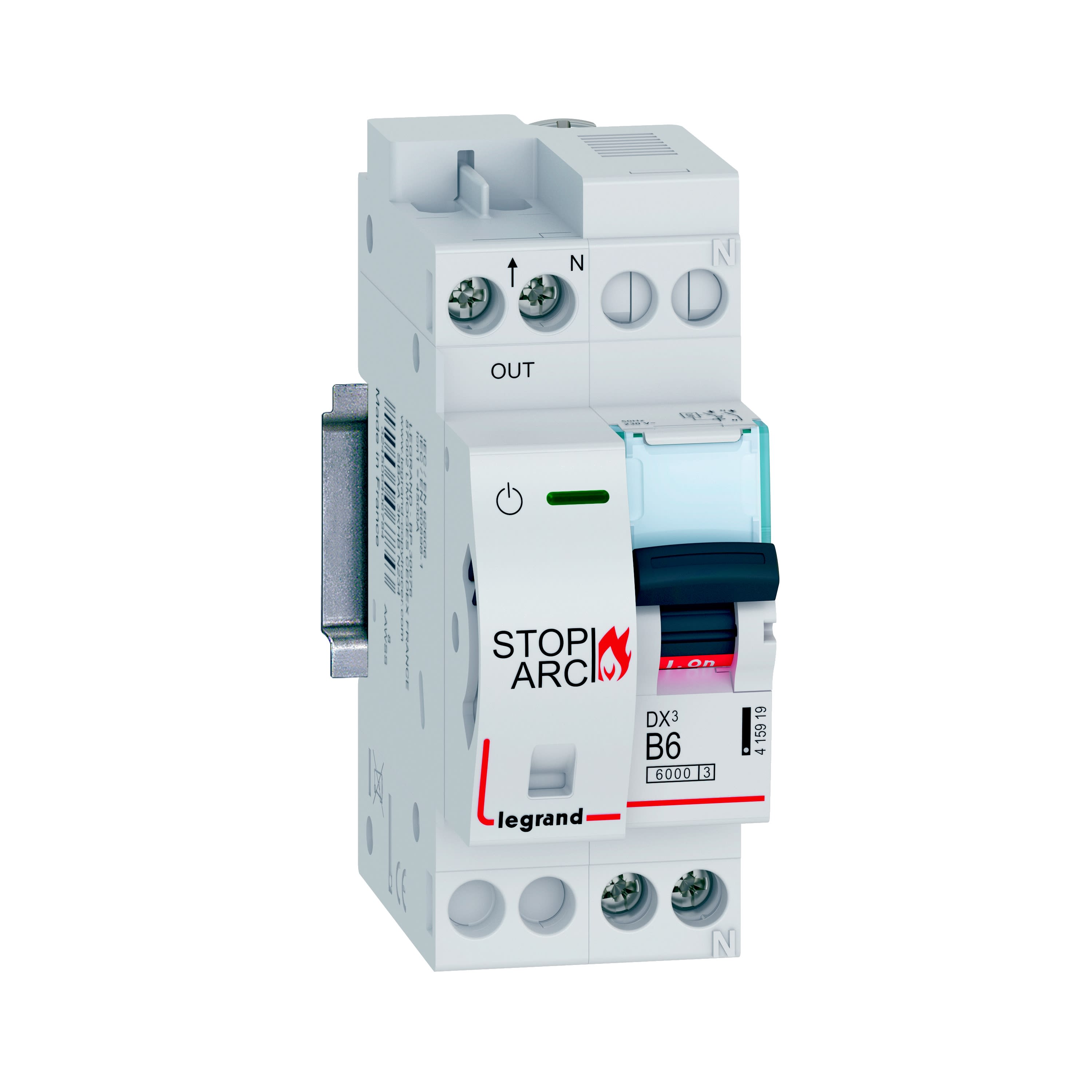 LEGRAND - LEG415919 DX3 AFDD STOP ARC 1P+NR B6 6000A