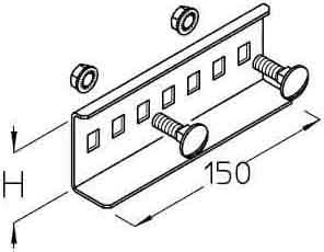 DIETZEL - DIE078197 Leiterverbinder, 150x50,5 mm, inkl. 2x K
