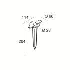 LINEA LIGHT (ILED) - ILD50370 Peg_ground mounting