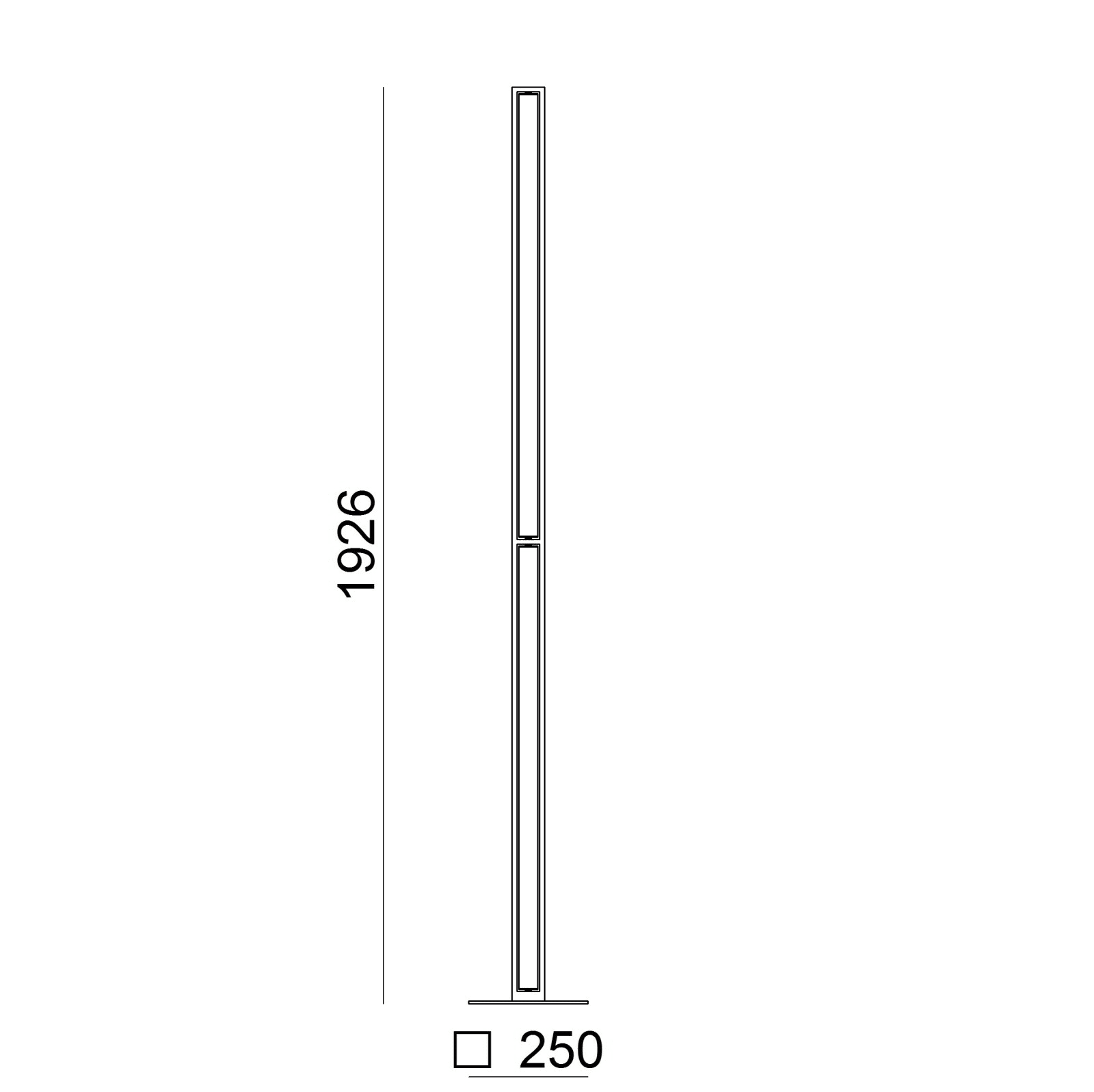 LINEA LIGHT-STILNOVO - SNV8453 TABLET PIANT.31W NERO RAGG