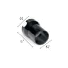 LINEA LIGHT (ILED) - ILD84953 CONTROCASSA PVC NERO D.66X57 F.D.52