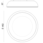LINEA LIGHT-STILNOVO - SNV8530 REFLEXIO PLAF.33W B.CO RAGG