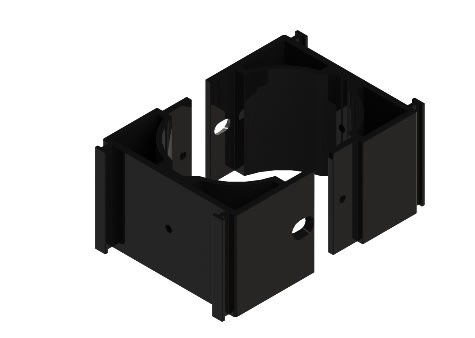 INTERNAZIONALE SRL - LIN1795 STAFFA PER ANCORAGGIO A PALO