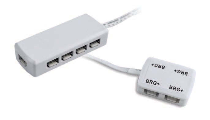 LAMPO LIGHTING TECHN - LMOBOX4RGB/CONN SCATOLA CONN.RGB 4VIE C.CONNETT.