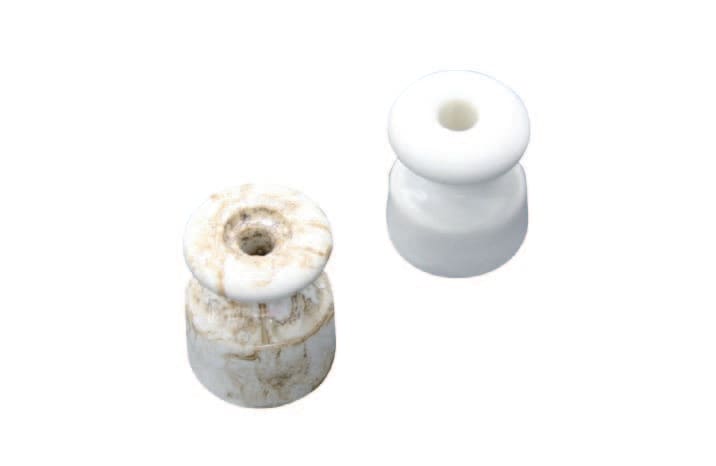 LAMPO LIGHTING TECHN - LMOOLD-ISO18 ISOLATORE PORCELLANA D.18 BIANCO