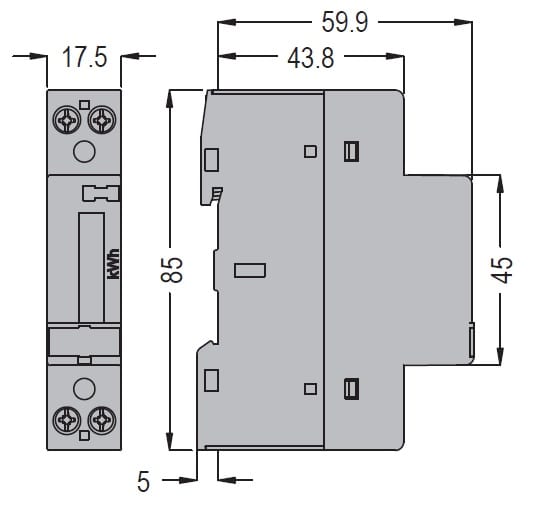 Contatore Energia Digitale Monofase LOVATO DMED100T1 - 40A, 1 Uscita, Per Monitoraggio Consumi Elettrici - Foto 7