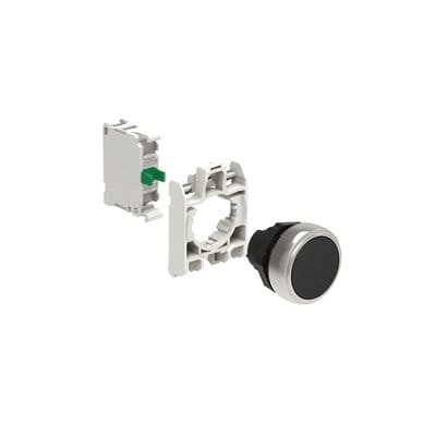 LOVATO - LOVLPCB102K10 KIT PLAST.PULS. RASATO NERO 1NO