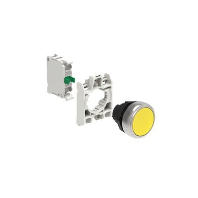 LOVATO - LOVLPCB105K10 KIT PLAST.PULS. RASATO GIALLO 1NO