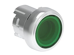 LOVATO - LOVLPSBL103 PULSANTE LUMINOSO MET. RASATO VERDE