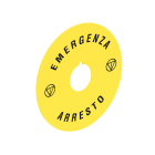 LOVATO - LOVLPXAU112 DISCO PLAST. 90MM EMERGENZA-ARRESTO